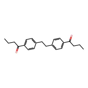 1,2-Bis(4-butyrylphenyl)ethane structure