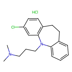 Clomipramine hydrochloride structure