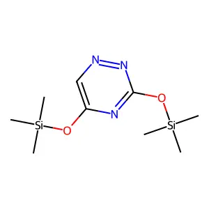 1,2,4-Triazine, 3,5-bis[(trimethylsilyl)oxy]- structure