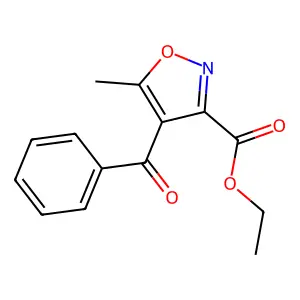 ethyl 4-benzoyl-5-methyl-1,2-oxazole-3-carboxylate structure