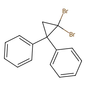 1,1-Dibromo-2,2-diphenylcyclopropane structure