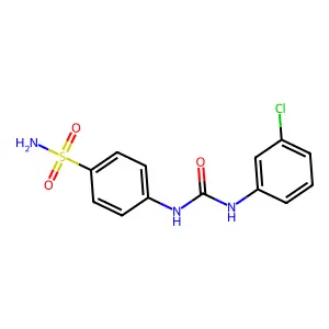 1-(3-chlorophenyl)-3-(4-sulfamoylphenyl)urea structure