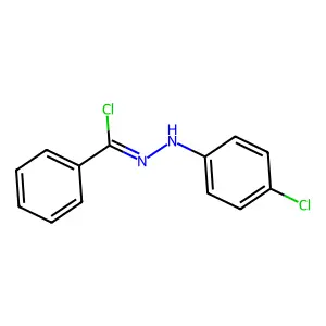 N-(4-chlorophenyl)benzenecarbohydrazonoyl chloride structure
