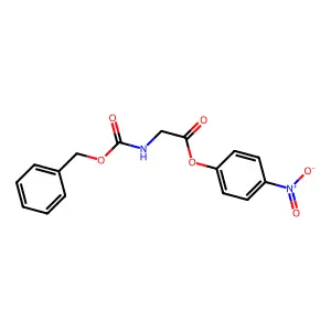 (4-nitrophenyl) 2-(phenylmethoxycarbonylamino)acetate structure