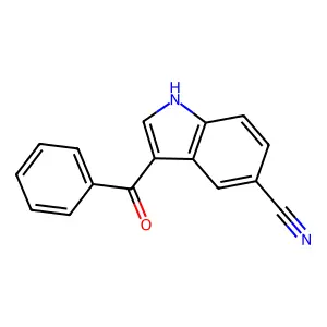 5-Cyanoindolyl-3-phenylketone structure