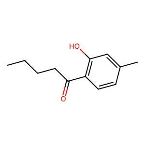 1-(2-hydroxy-4-methylphenyl)pentan-1-one structure