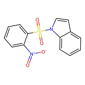 1-(2-nitrophenyl)sulfonylindole structure