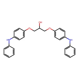 1,3-Bis(p-anilinophenoxy)-2-propanol structure