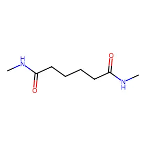 N,N'-dimethylhexanediamide structure