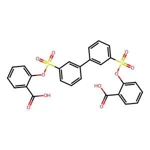 Compound C26H18O10S2 structure