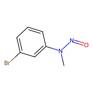 N-(3-bromophenyl)-N-methylnitrous amide structure