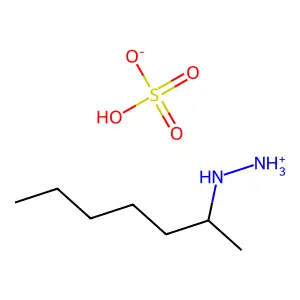 HYDRAZINE, (1-METHYLHEXYL)-, SULFATE (1:1) structure