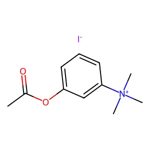 (3-acetyloxyphenyl)-trimethylazanium iodide structure