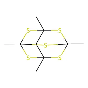1,3,5,7-Tetramethyl-2,4,6,8,9-pentathiaadamantane structure