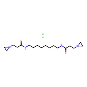 N,N'-Octamethylenebis(1-aziridinepropionamide) dihydrochloride structure