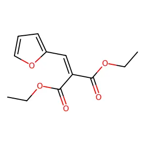diethyl 2-(furan-2-ylmethylidene)propanedioate structure