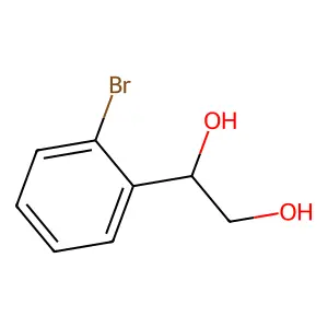 1-(2-bromophenyl)ethane-1,2-diol structure