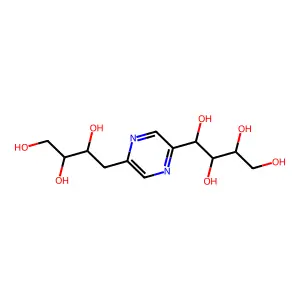 (1R,2S,3R)-1-[5-[(2S,3R)-2,3,4-trihydroxybutyl]pyrazin-2-yl]butane-1,2,3,4-tetrol structure