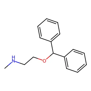 2-benzhydryloxy-N-methylethanamine structure