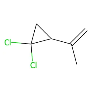 1,1-dichloro-2-prop-1-en-2-ylcyclopropane structure