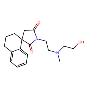 1'-[2-[2-hydroxyethyl(methyl)amino]ethyl]spiro[2,3-dihydro-1H-naphthalene-4,3'-pyrrolidine]-2',5'-dione structure