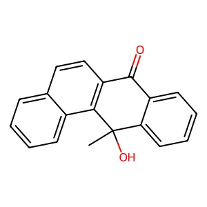 12-hydroxy-12-methylbenzo[a]anthracen-7-one structure