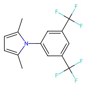 1-[3,5-bis(trifluoromethyl)phenyl]-2,5-dimethylpyrrole structure