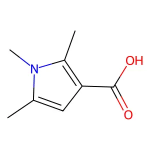 1,2,5-trimethyl-1H-pyrrole-3-carboxylic acid structure