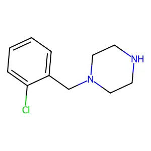 1-[(2-chlorophenyl)methyl]piperazine structure