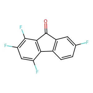 1,2,4,7-tetrafluorofluoren-9-one structure