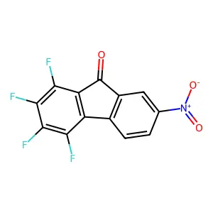 1,2,3,4-tetrafluoro-7-nitrofluoren-9-one structure