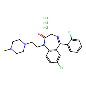 Compound C22H27Cl4FN4O structure