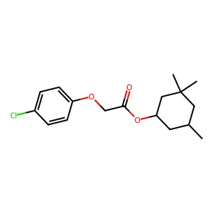 (3,3,5-trimethylcyclohexyl) 2-(4-chlorophenoxy)acetate structure