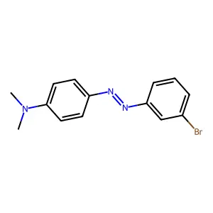 4-[(3-bromophenyl)diazenyl]-N,N-dimethylaniline structure