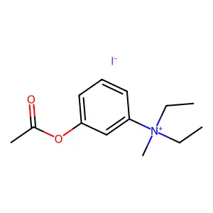 (3-acetyloxyphenyl)-diethyl-methylazanium iodide structure