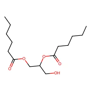 1,2-Dihexanoylglycerol structure
