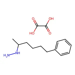 oxalic acid6-phenylhexan-2-ylhydrazine structure