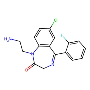 Didesethylflurazepam structure