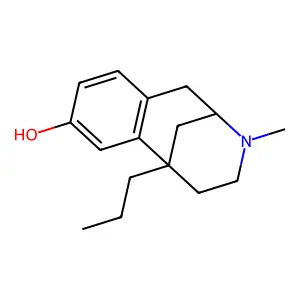 10-methyl-1-propyl-10-azatricyclo[7.3.1.02,7]trideca-2(7),3,5-trien-4-ol structure