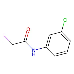 N-(3-chlorophenyl)-2-iodoacetamide structure