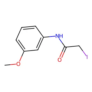 2-iodo-N-(3-methoxyphenyl)acetamide structure