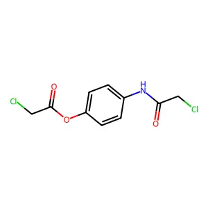 [4-[(2-chloroacetyl)amino]phenyl] 2-chloroacetate structure
