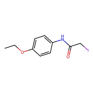 N-(4-ethoxyphenyl)-2-iodoacetamide structure