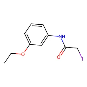 N-(3-ethoxyphenyl)-2-iodoacetamide structure