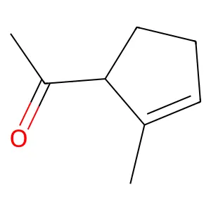 1-(2-methylcyclopent-2-en-1-yl)ethanone structure