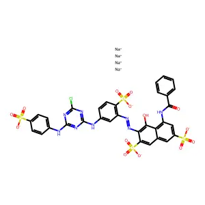 Compound C32H19ClN8Na4O14S4 structure