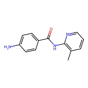 Benzamide, p-amino-N-(3-methyl-2-pyridyl)- structure