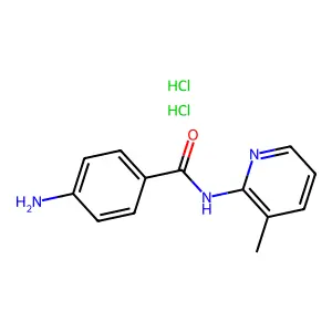 2-(P-AMINOBENZAMIDO)-3-PICOLINE DIHYDROCHLORIDE structure