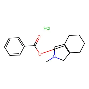 (12-methyl-12-azatricyclo[4.4.3.01,6]tridecan-3-yl) benzoate;hydrochloride structure