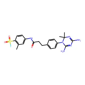 Compound C21H25FN6O3S structure
